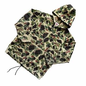 Vintage 80s Duck Camo Hunting Jacket